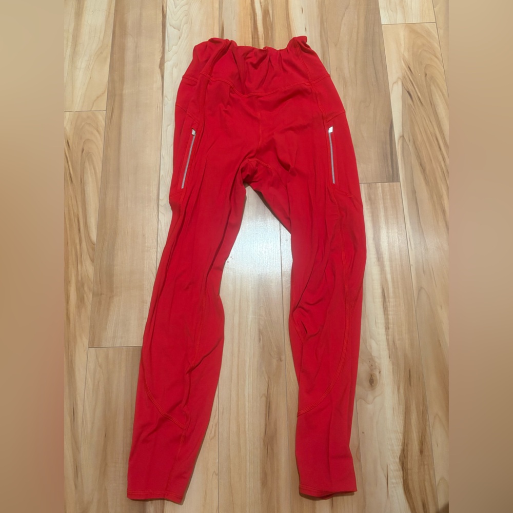 Athleta Red Leggings